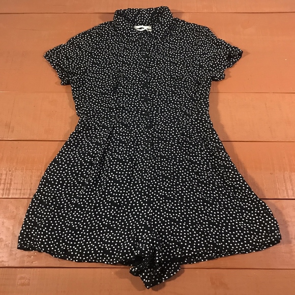 Urban Outfitters Pants - Sold! 🖤 Urban Outfitters Polkadot Romper Sz 6